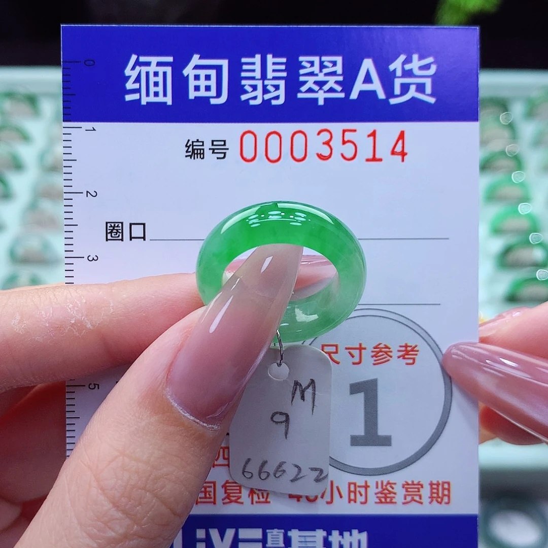 翡翠戒指未镶嵌9号