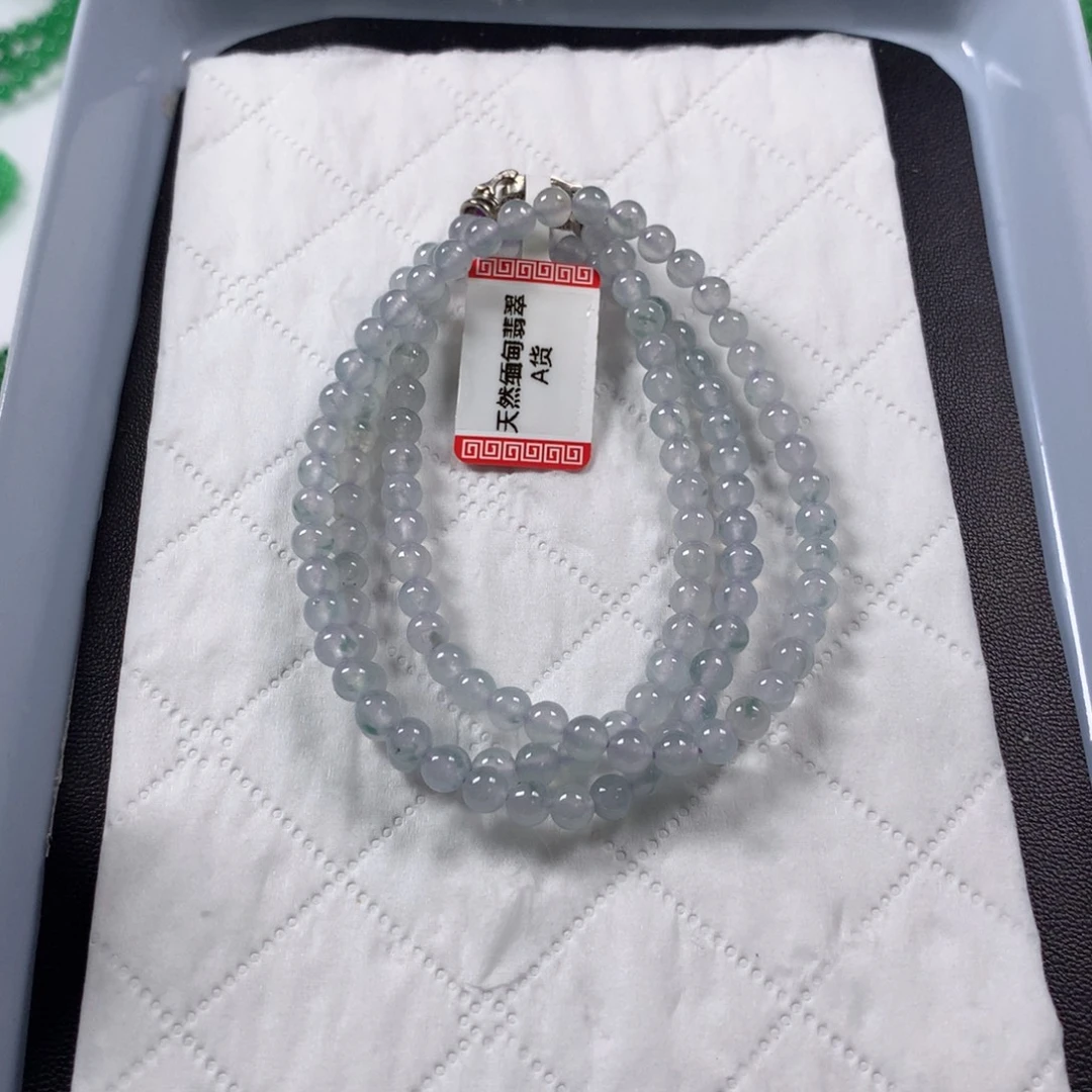 翡翠未镶嵌颈饰项链