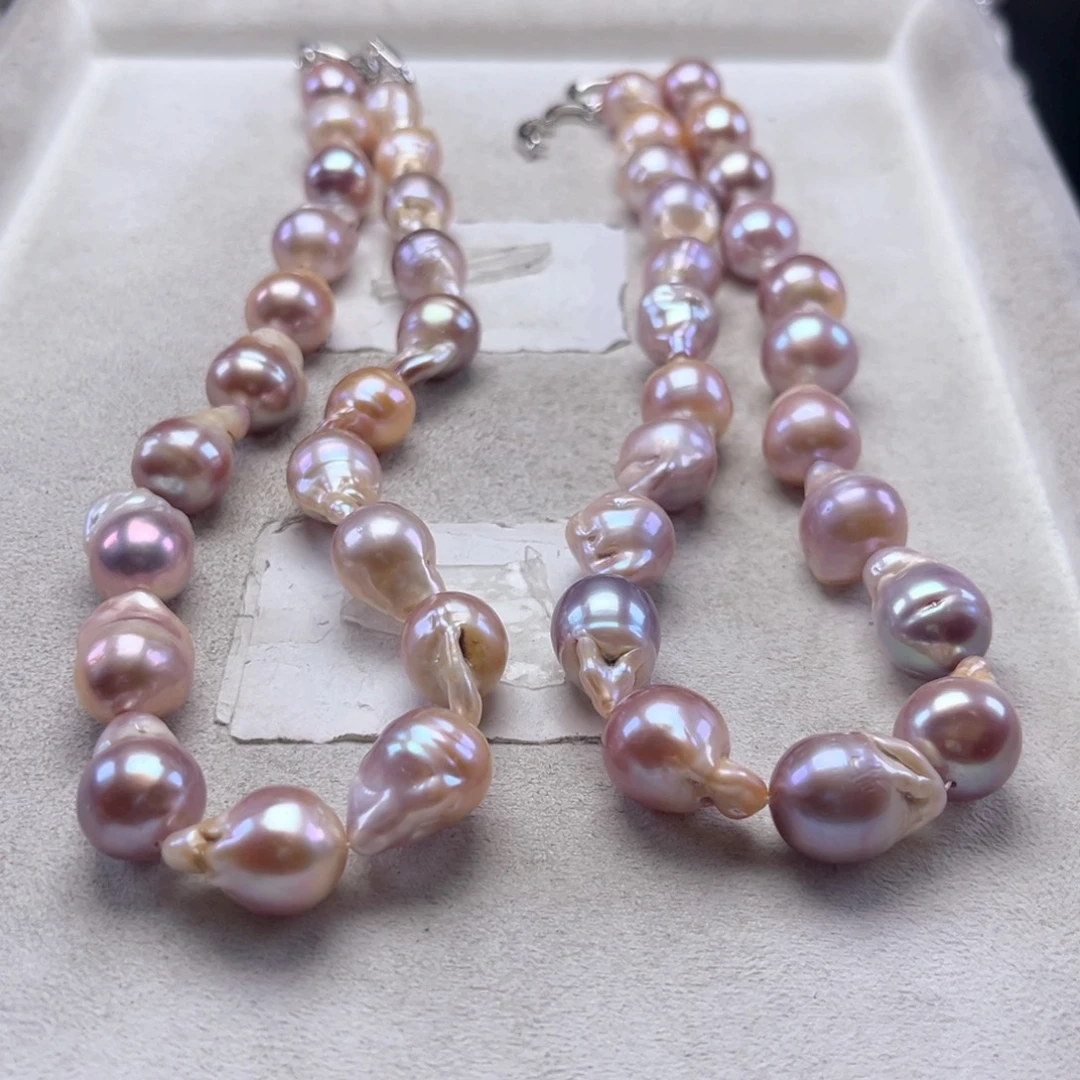 淡水珍珠未镶嵌项链【纯恬】多样性发货发一