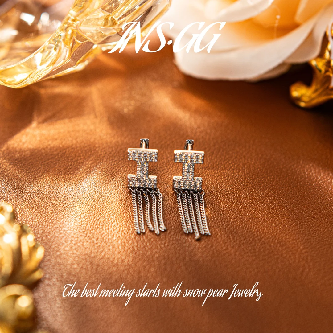 铜合金耳饰 【INS · GG】钢 ♠ 轻奢设计 LE1432  耳饰·耳钉