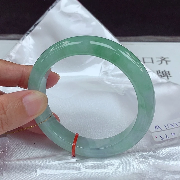 翡翠未镶嵌手镯58圈4722