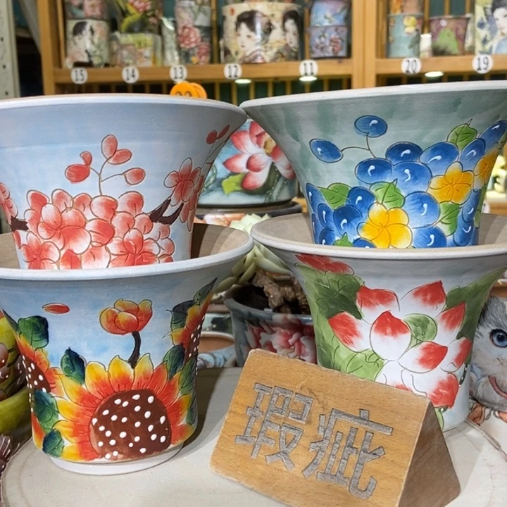 红陶景德镇艺术手绘作品