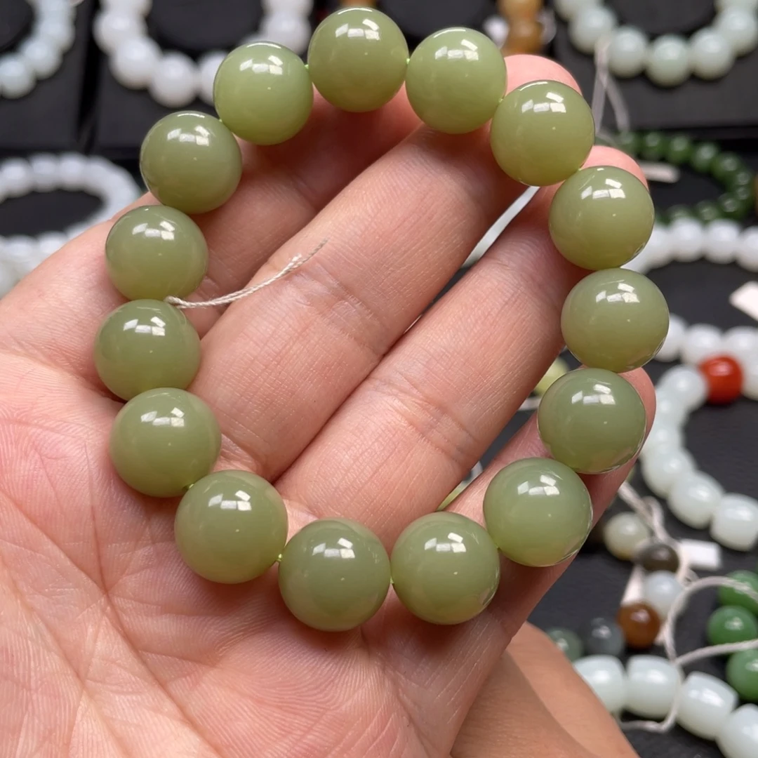 和田玉未镶嵌手链14