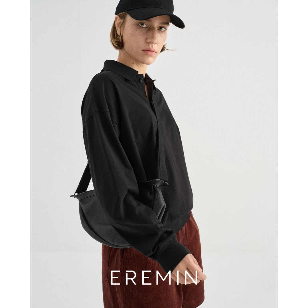 DE MincollectionPolo套头衫/高密精梳棉翻领合身版Polo领上衣