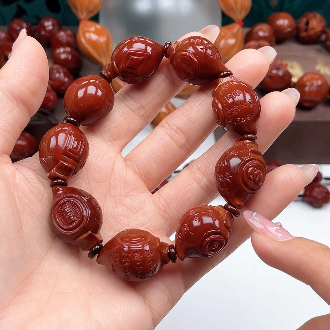 橄榄核手串用****4八把壶