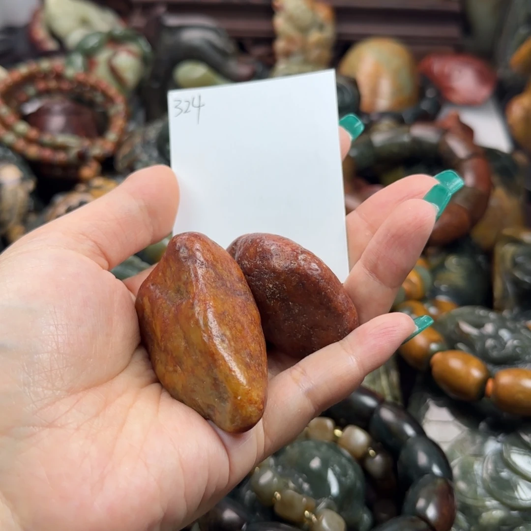 岫岩河磨玉（透闪石质玉）手把未镶嵌