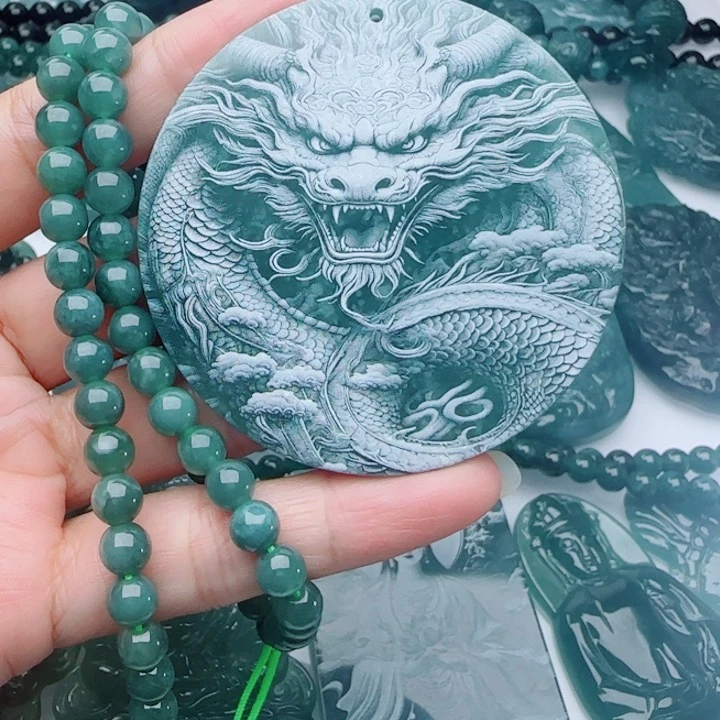 翡翠未镶嵌颈饰多样性发货天然A货翡翠