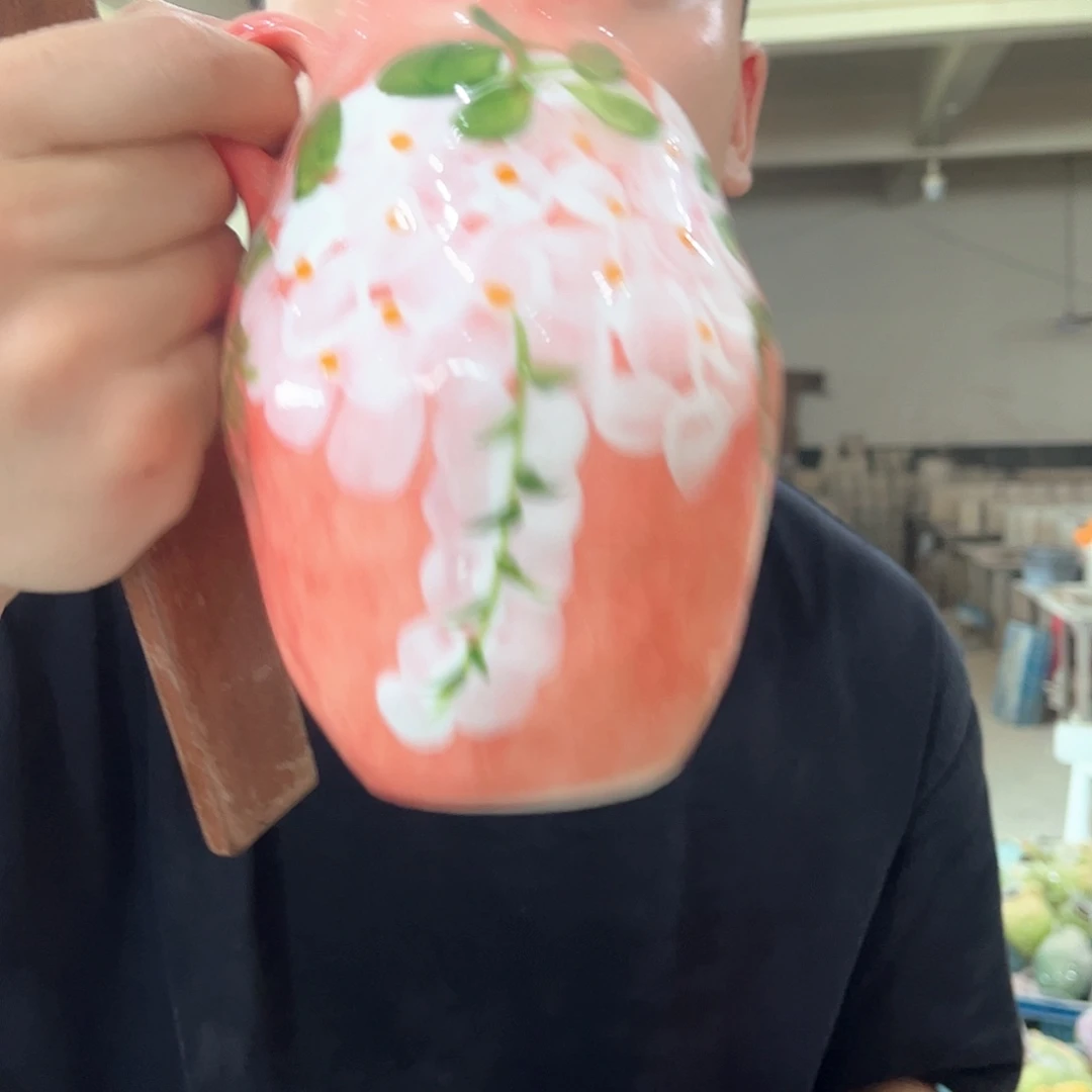 陶瓷手工手绘到手一个35-27