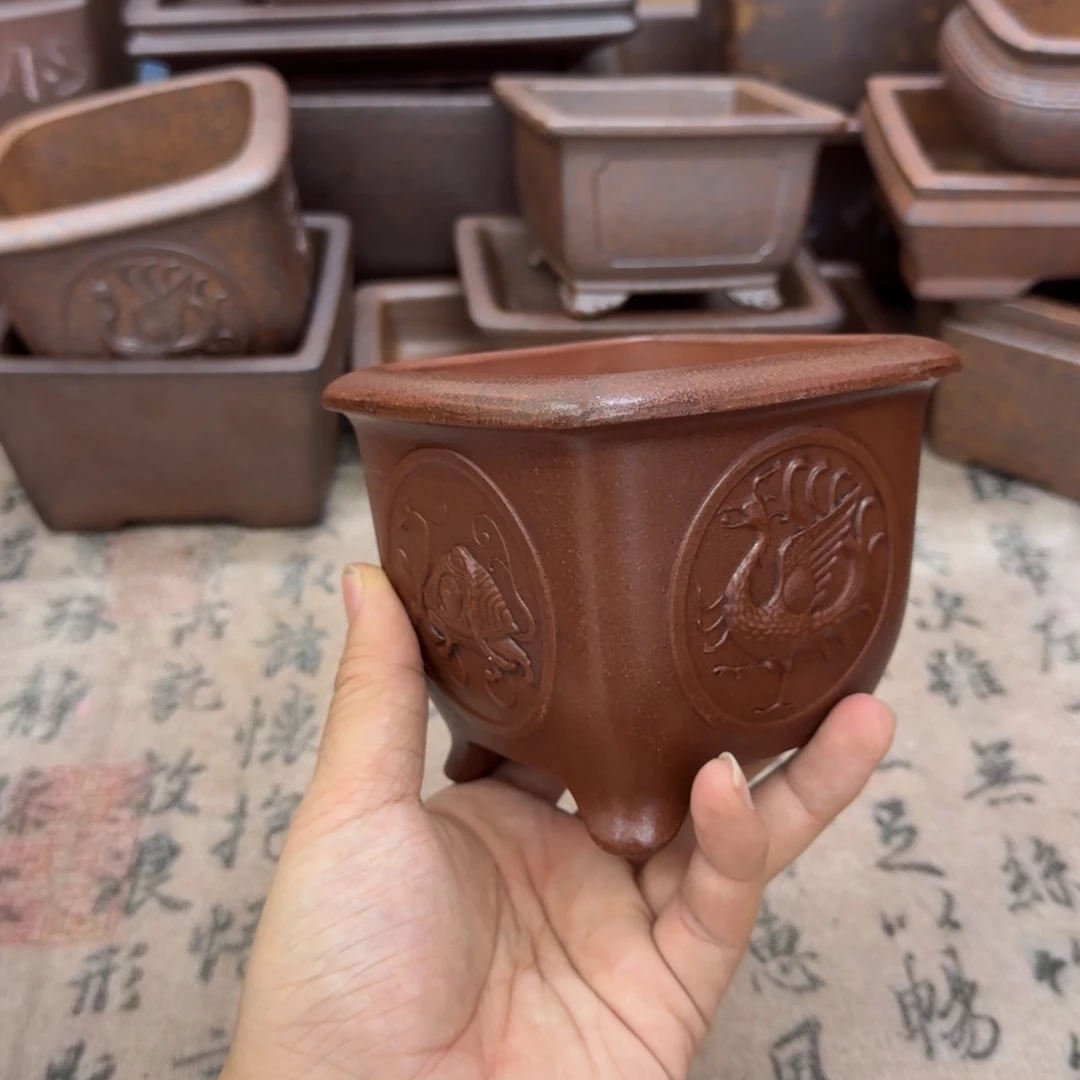 紫砂花盆28号宜兴紫砂正品9.5x8