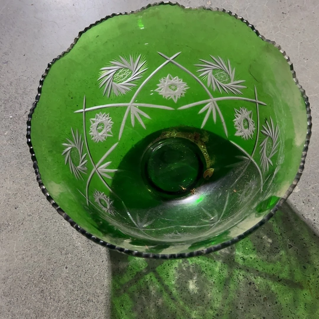 S***e水晶玻璃高脚款微瑕二个