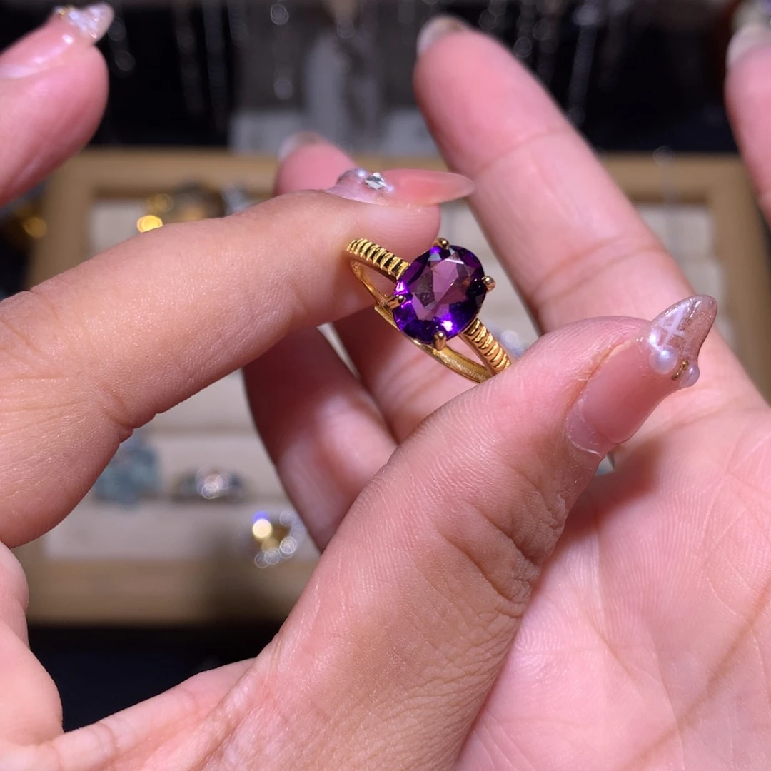 【闪购商品】银S925镶嵌戒指水晶戒指