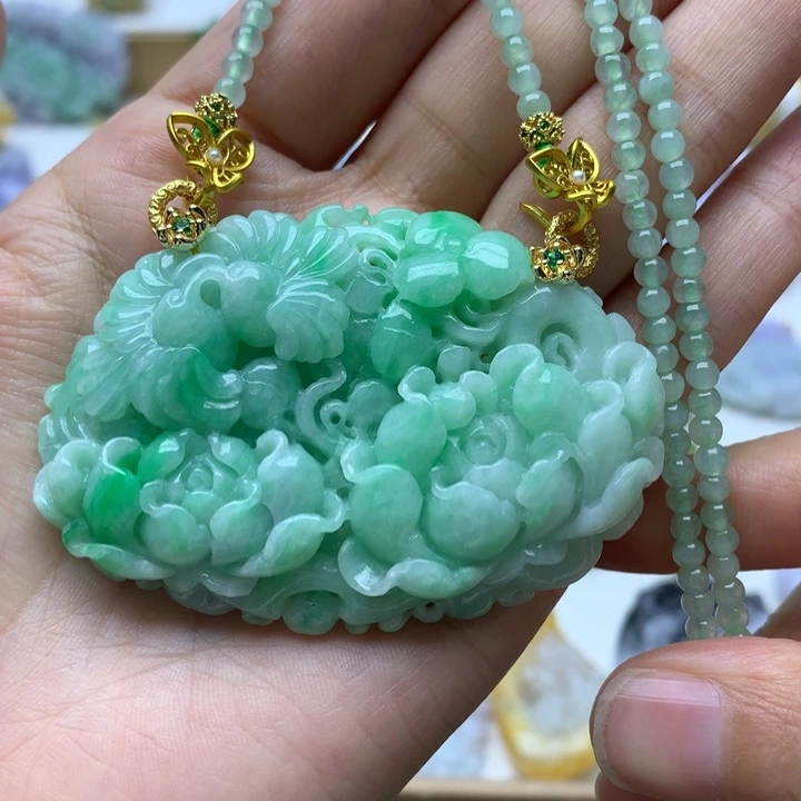 颈饰未镶嵌翡翠翡翠