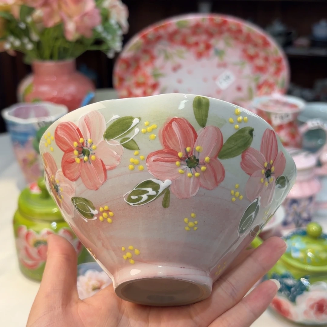 瓷片景德镇手绘高温釉下彩陶瓷茶具