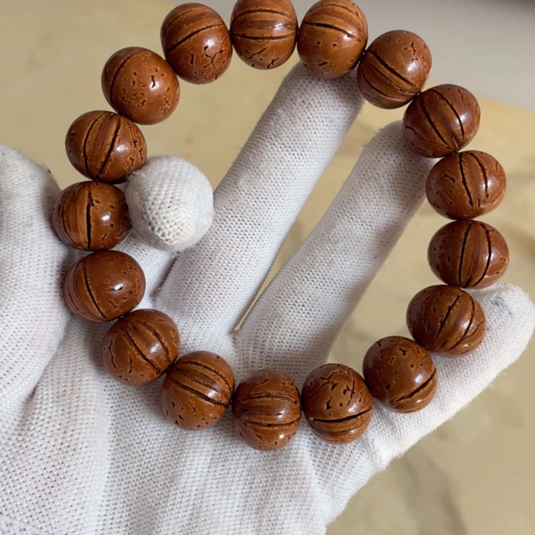 【闪购商品】吊坠桃核李*去16.8脑纹桃光珠