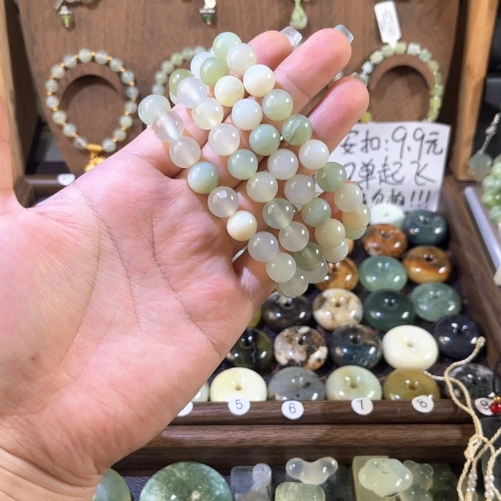 未镶嵌蛇纹石玉手串