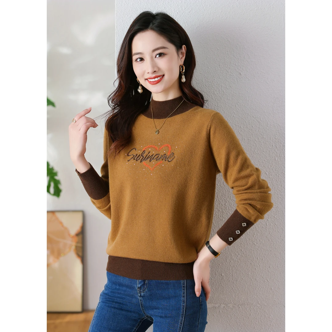 100%绵羊毛女式羊毛衫24DAK0960