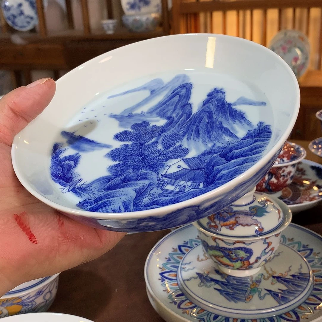 錡镇堂手工手绘壶承