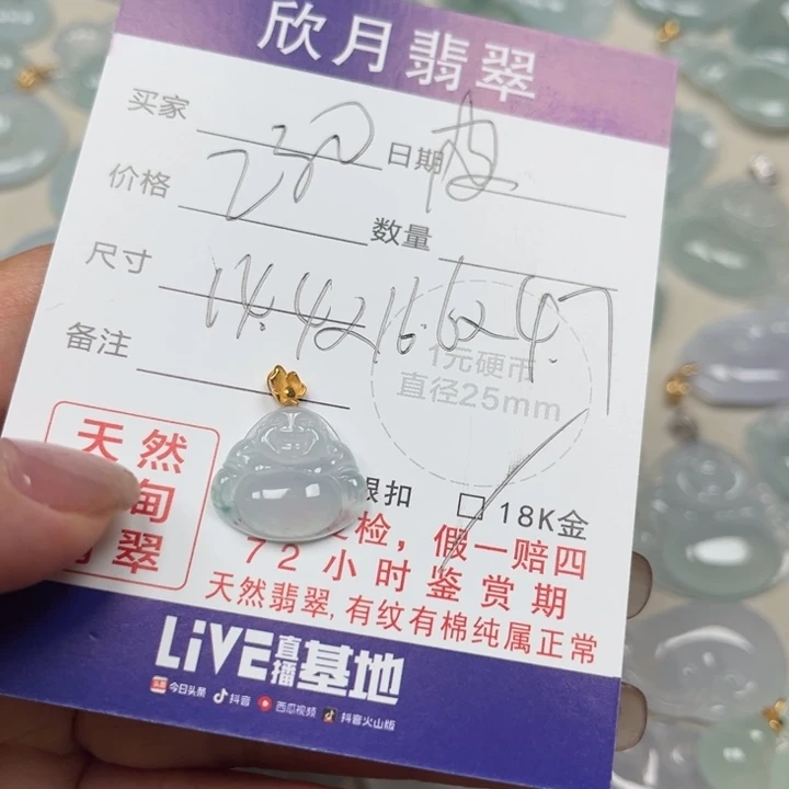 翡翠未镶嵌颈饰天然