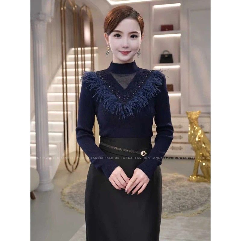 2025秋冬新款【JR-10】含绵羊毛独特漂亮小衫可外穿打底针织上衣女