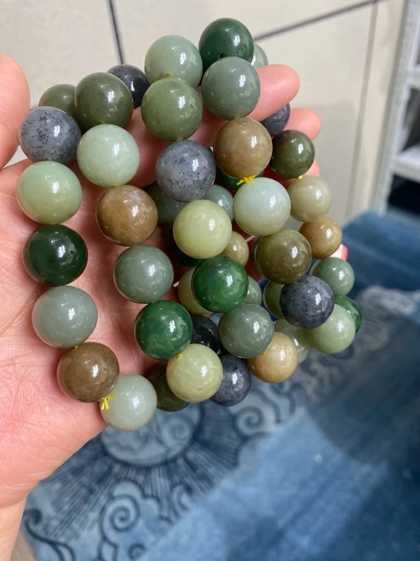 纯天然和田玉多宝手串16多样性发货拍一发一