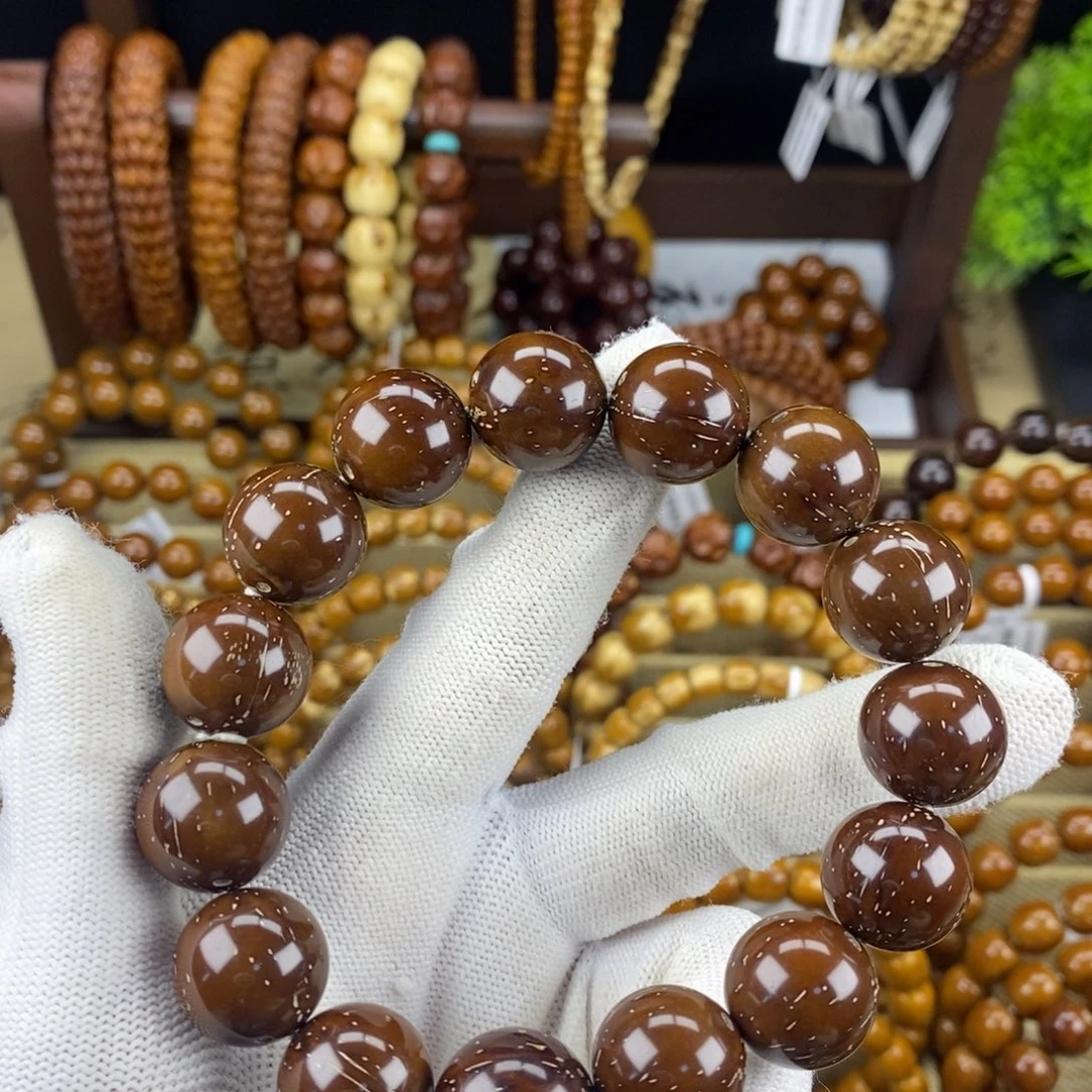 木***本手串紫金鼠光珠满天星