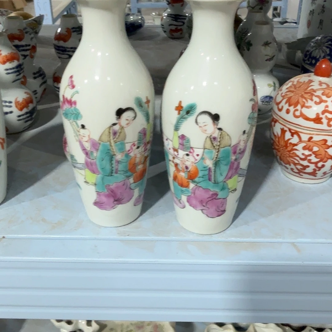 瓷片摆件手绘瓷器处理