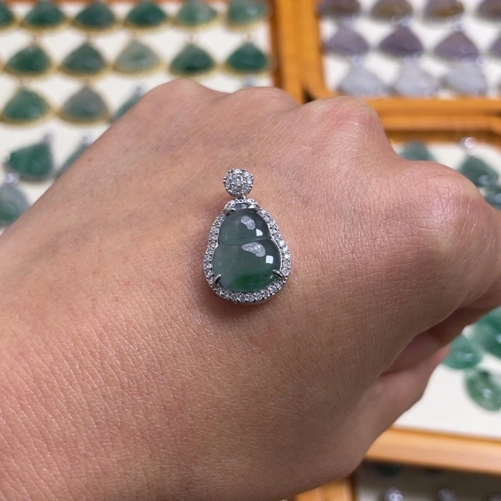 翡翠未镶嵌颈饰123456