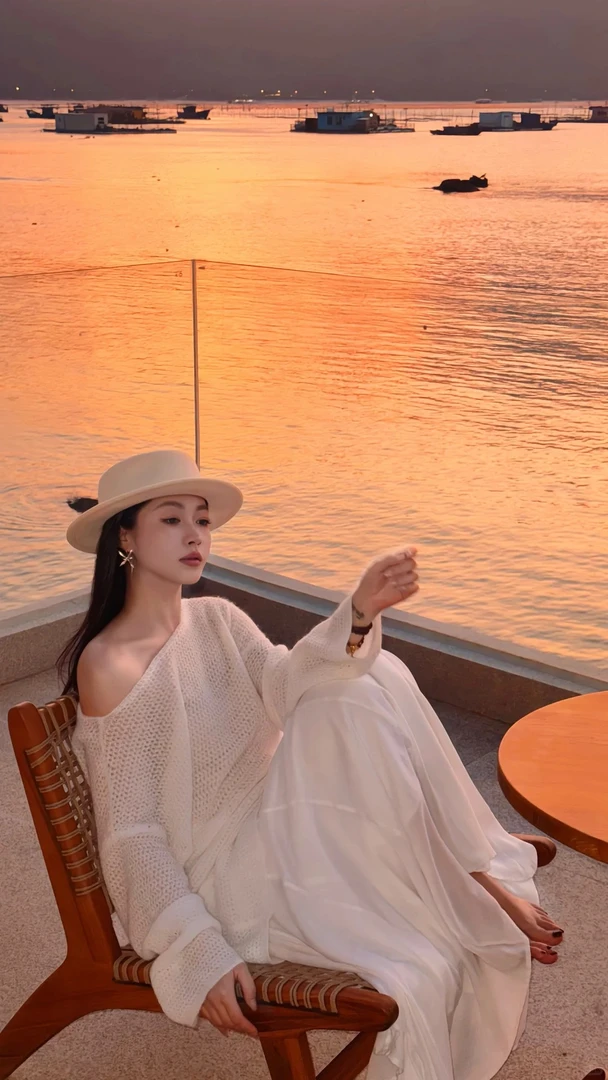 2025秋季新款法式休闲慵懒风超好看套装白色罩衫+白色半裙两件套