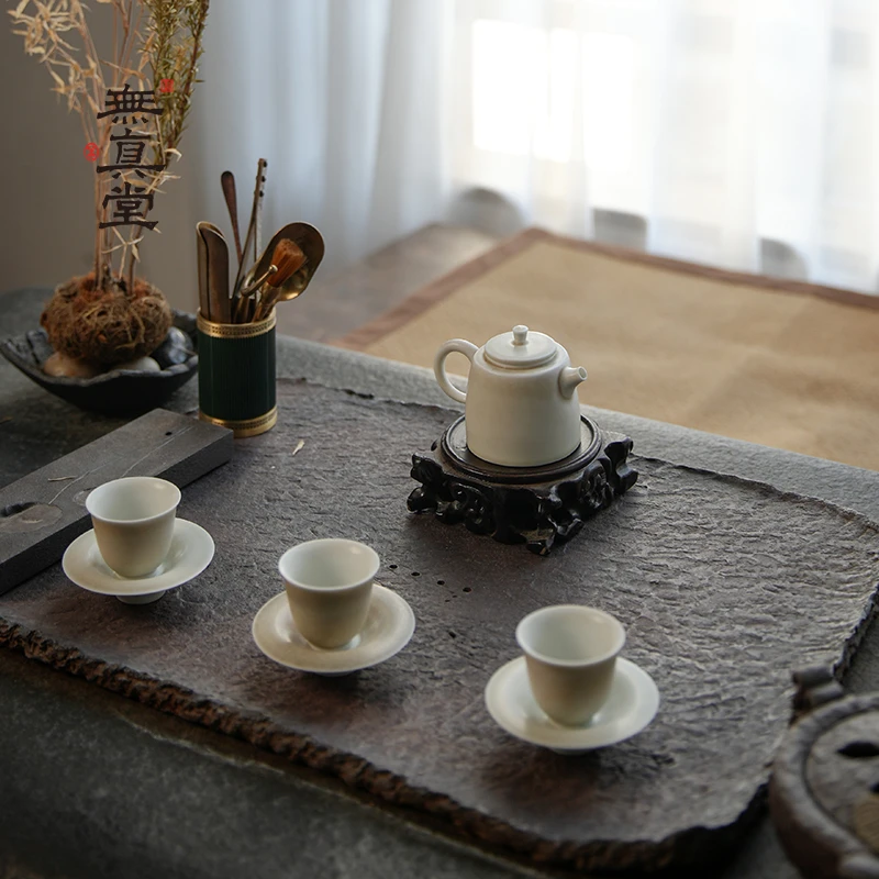 無真堂無相称心壶套装高端木灰复古茶壶家用功夫茶具套组