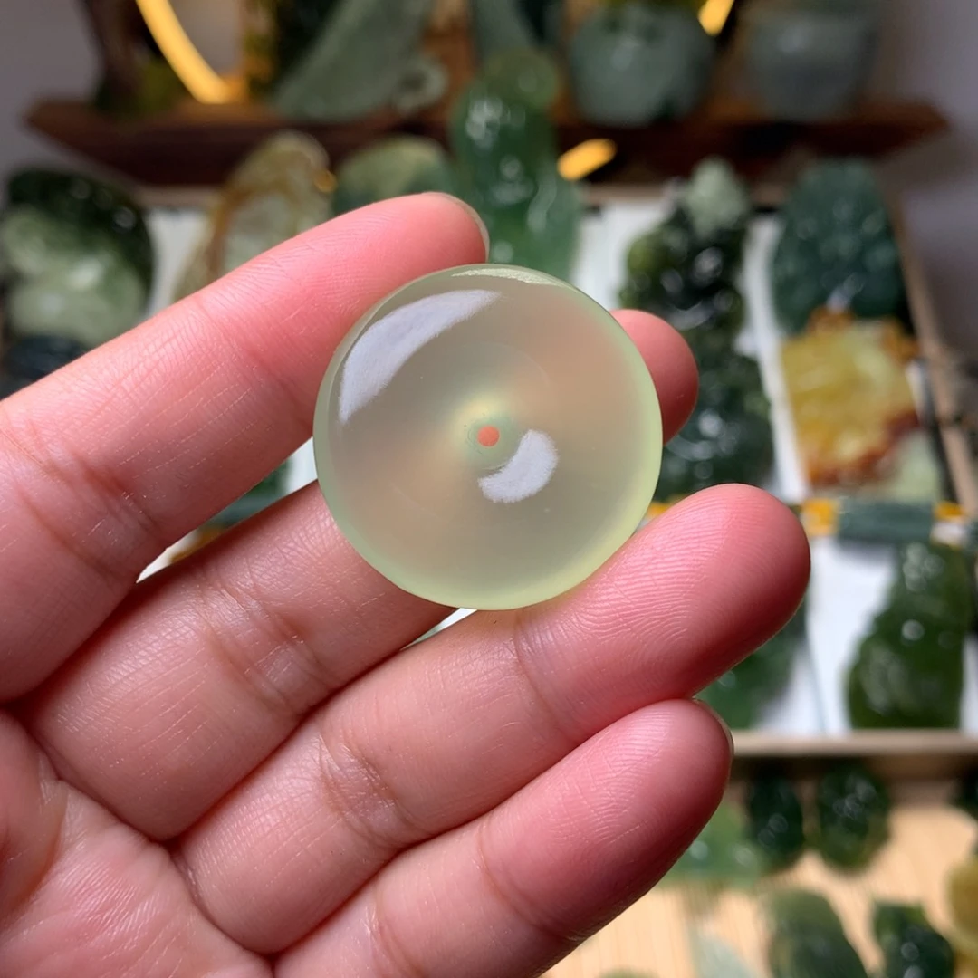 铭***店岫玉未镶嵌岫玉挂件平安扣