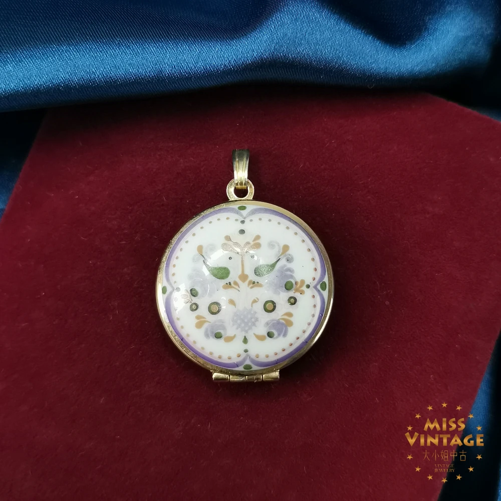 骨瓷相片夹项链吊坠[2503051-015]