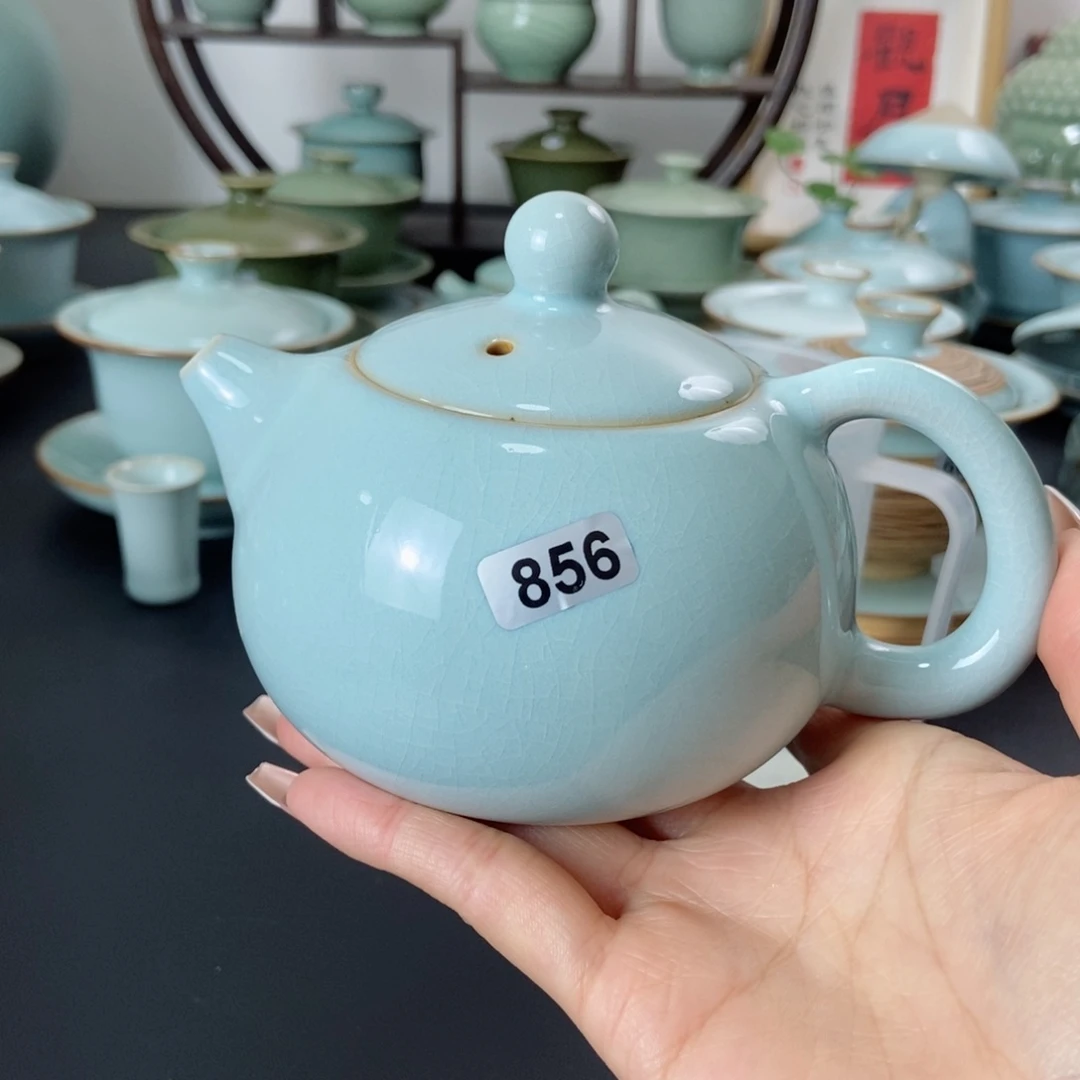 微瑕天青西施壶856号