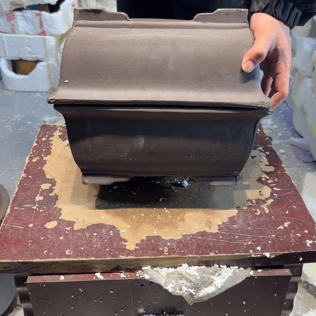 紫砂花盆口径26.18.10口径