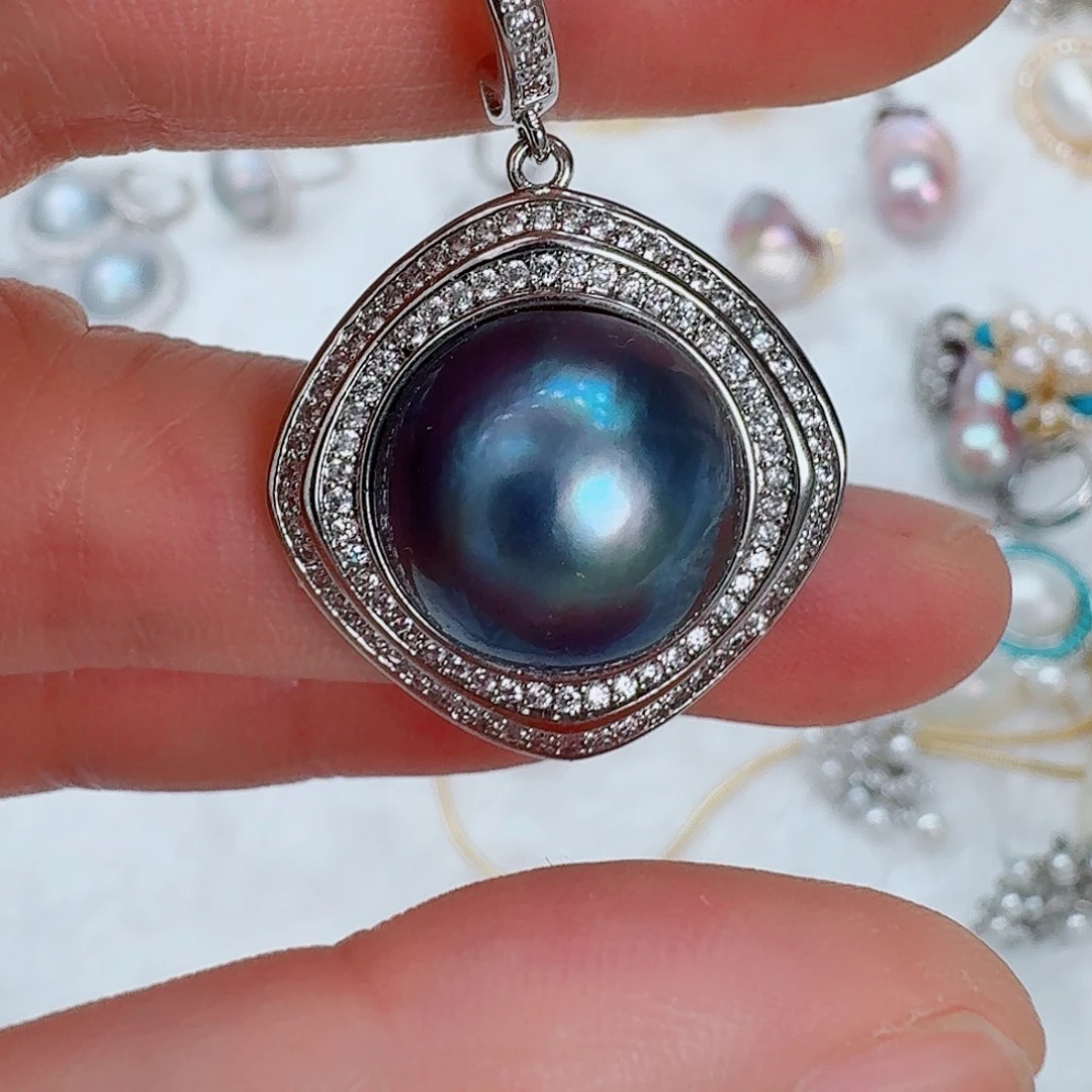 拼合珍珠（马贝珠）未镶嵌颈饰