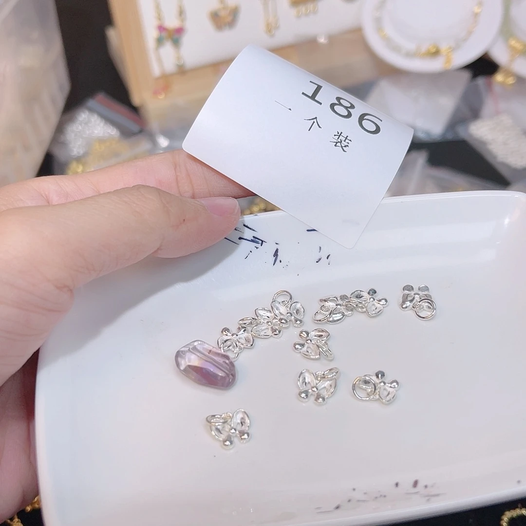 紫晶珠宝半成品银S925镶嵌186