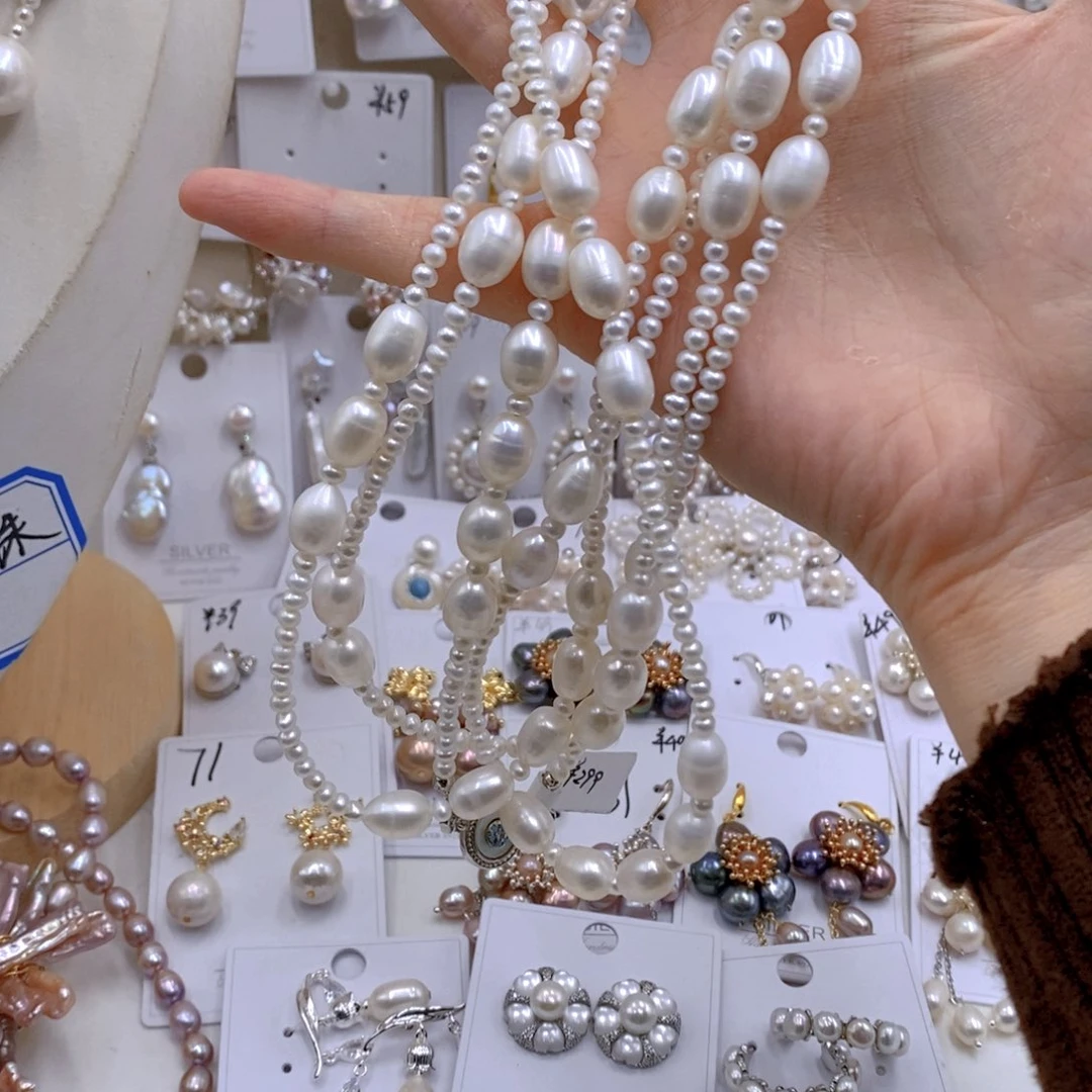 颈饰银S925镶嵌淡水珍珠?