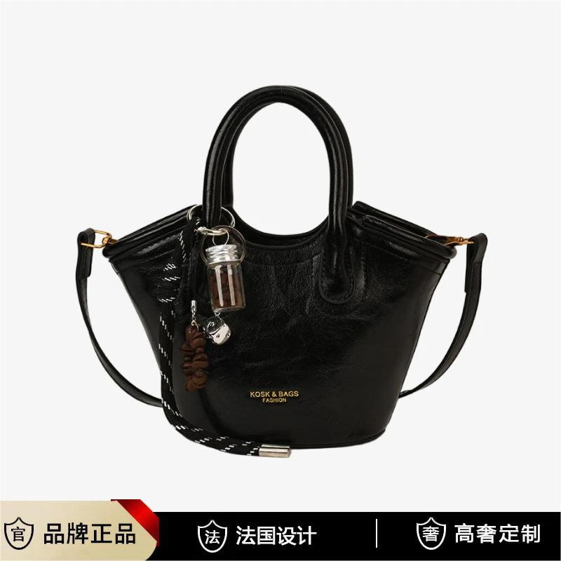 法国设计女包时尚休闲女包通勤复古轻奢单肩包Y0737