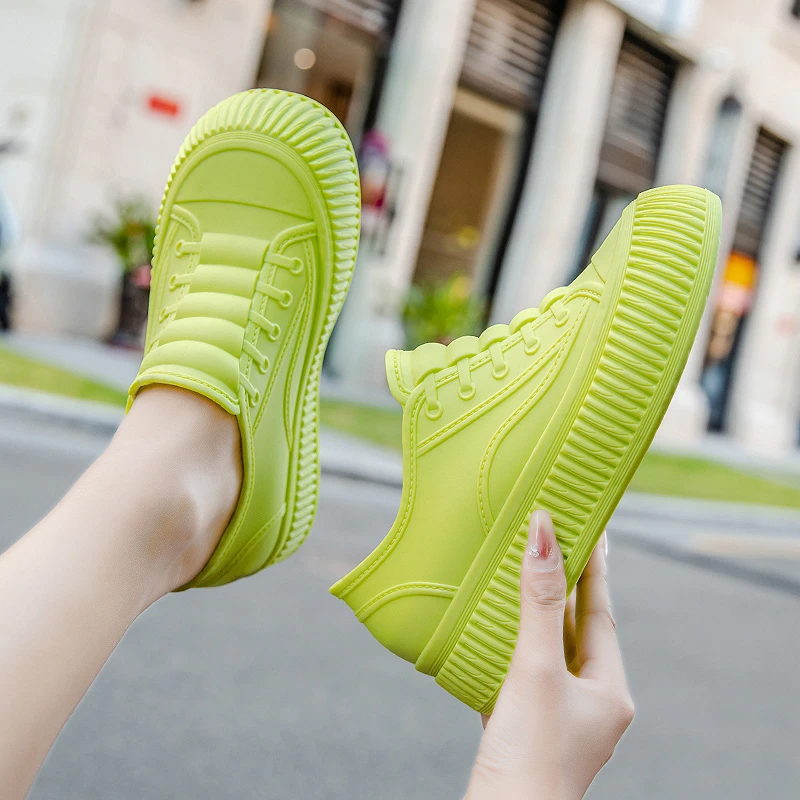 日系雨靴女款时尚低帮外穿防滑防水短筒雨靴加绒厚底厨房工作胶鞋