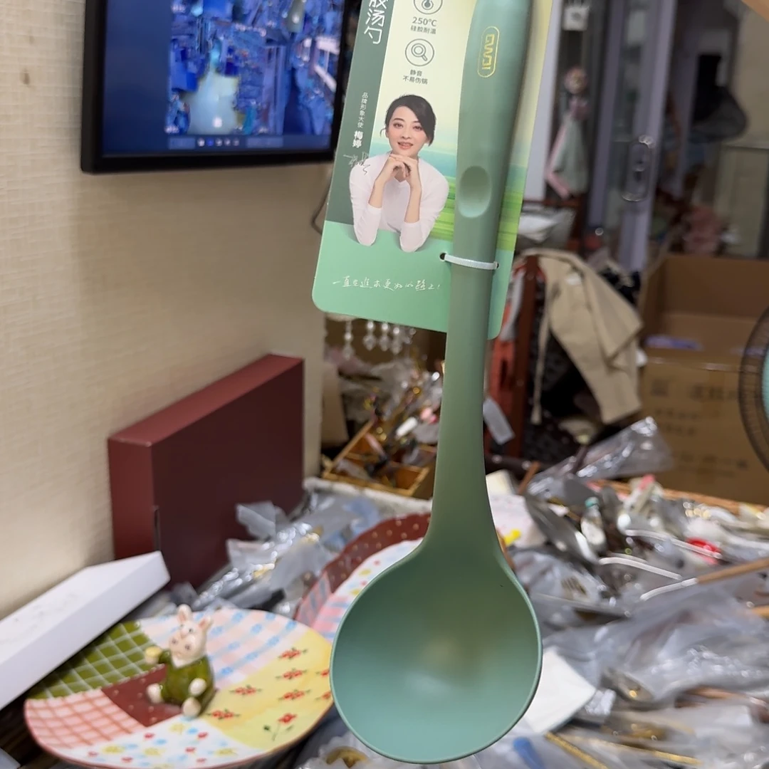 瓷客满多硅胶大汤勺1只