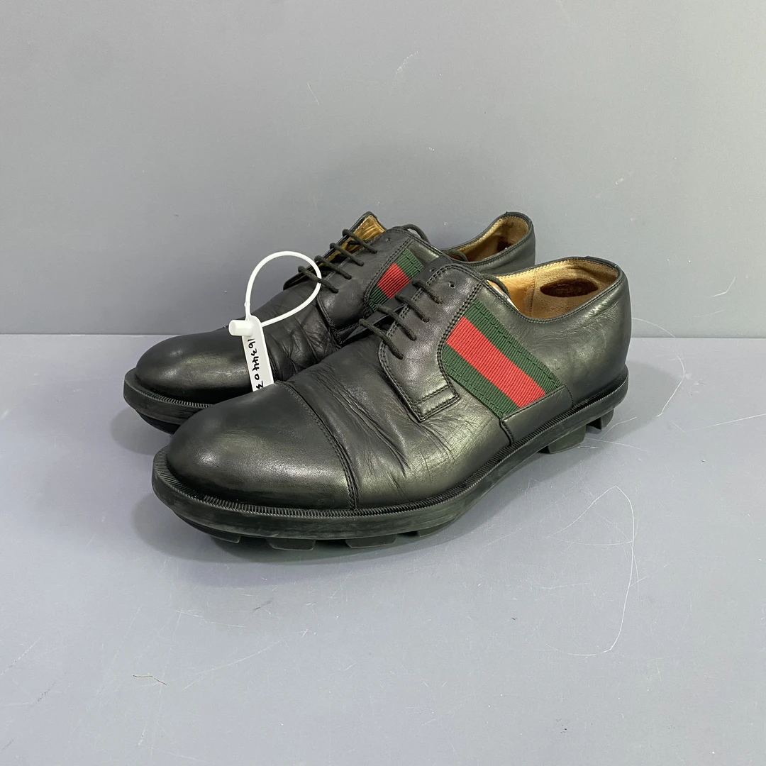 95新 GUCCI/古驰 40.5码 古驰gucci 皮鞋 内衬磨损 休闲鞋