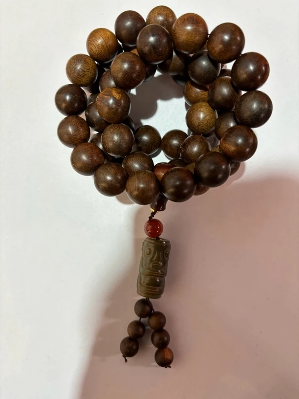 沉香 香港金丝凤缕纹雷击留疤昆仑梅格长串1.8（1069配）