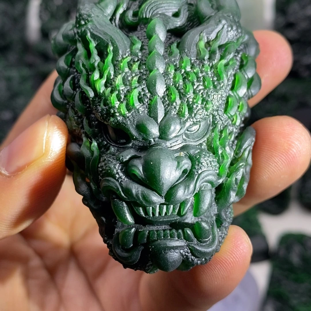 定制翡翠未镶嵌天然翡翠A货大龙头