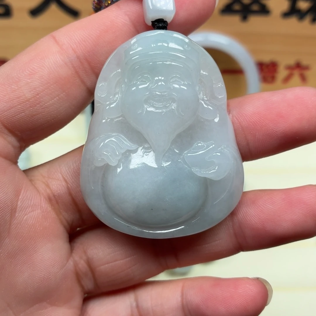 颈饰未镶嵌翡翠财神