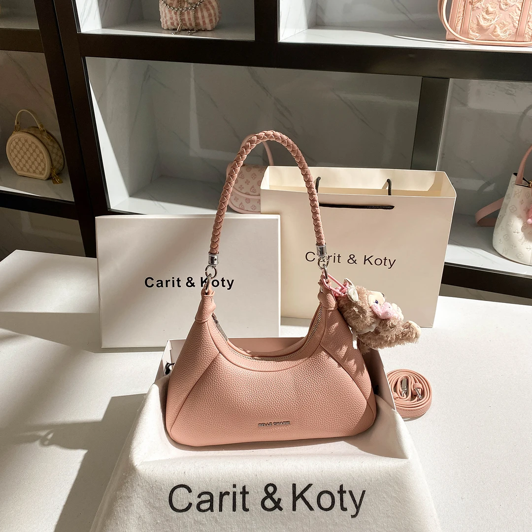 Carit Koty法式小众编织法棍包包女2025夏季新款高级感通勤腋下包