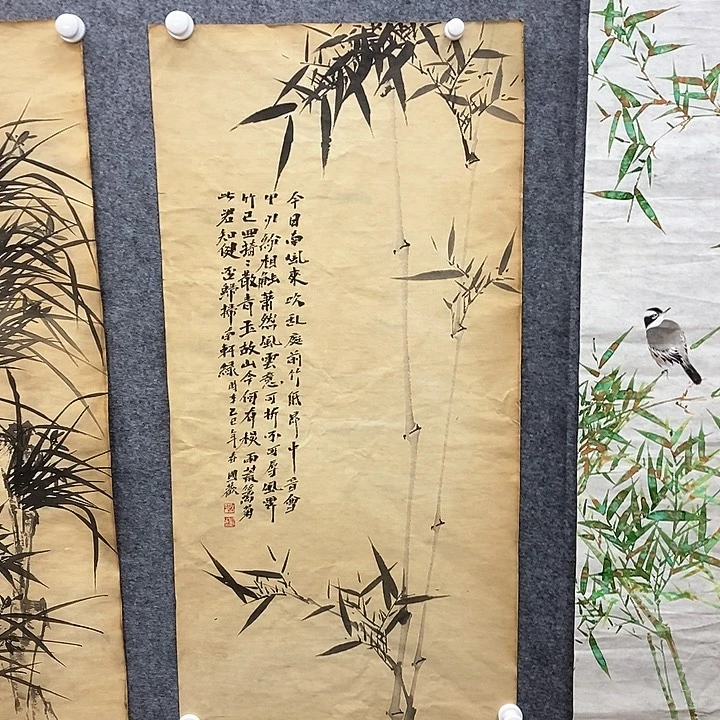 竖款新中式装饰画3