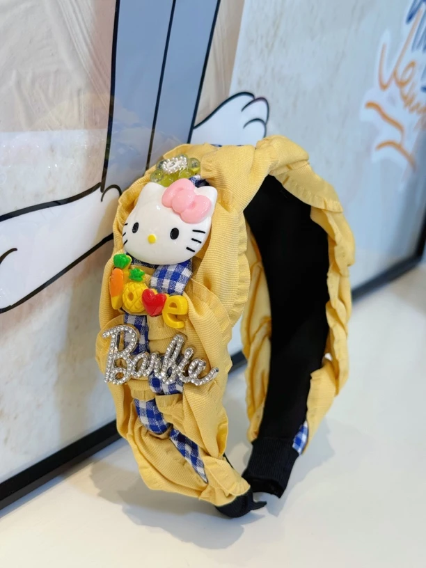 20005黄色KT大脸猫宽发箍