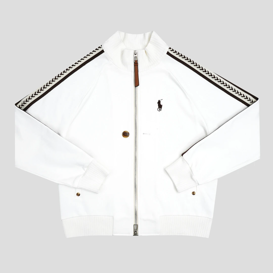 七七【巴黎画廊】复合牛奶丝底亲肤拉链外套