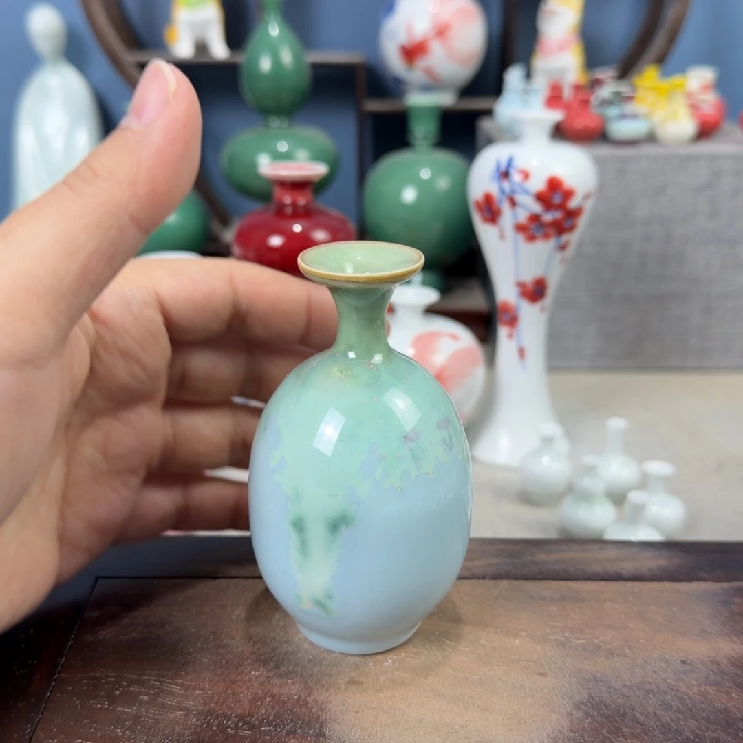 陶瓷手工小花器摆件