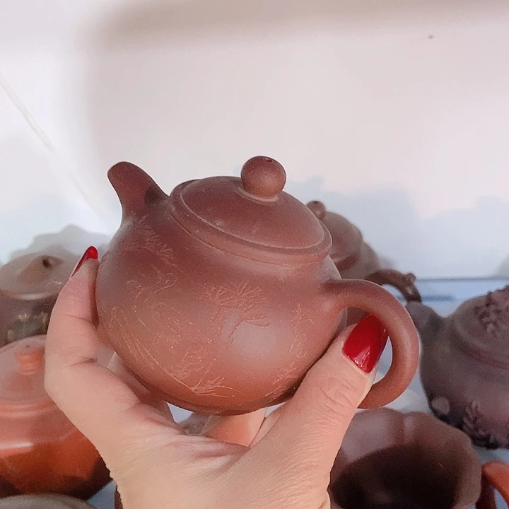 紫砂茶杯宜兴紫砂全手工制作