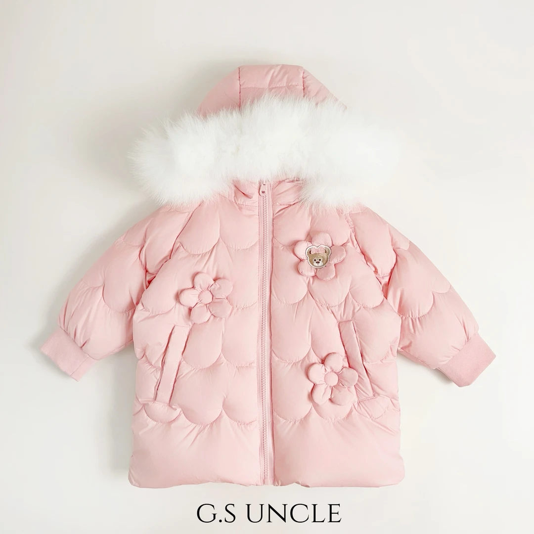 【泡芙小姐】YR25002女宝冬季新款2025羽绒服加厚儿童时尚日韩童装